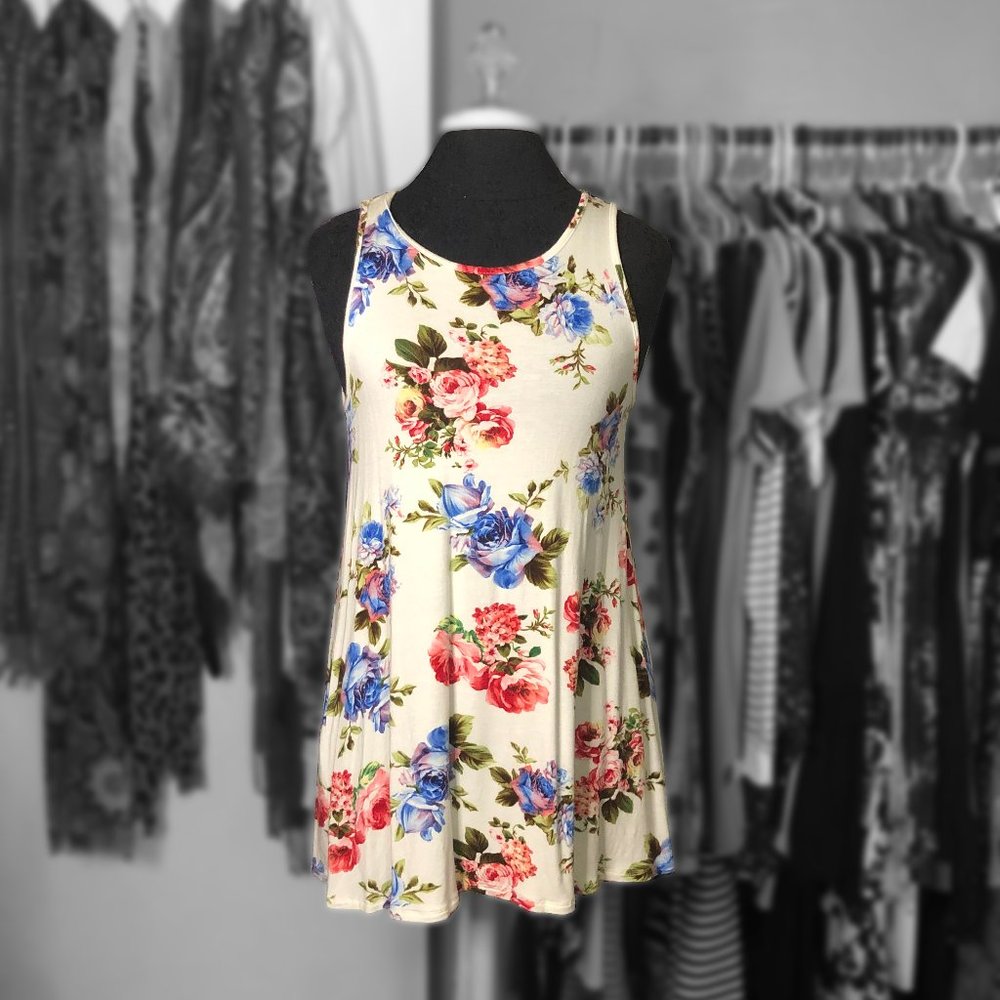 Floral Tunic Tank Top